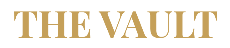 The vault logo_gold The Vault logo gold